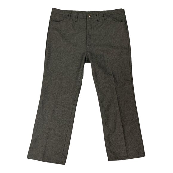 Vintage Wrangler Pants Mens 44 Gray Straight Leg Dress Western Cowboy Formal 90s - Picture 1 of 12